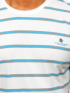 Бяла мъжка тениска Bolf 14952