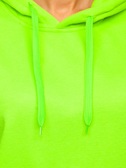 Дамски суитшърт аквамарин с джоб тип кенгуру Bolf W02B