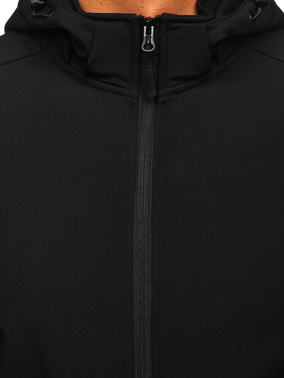 Черно мъжко преходно яке softshell Bolf HH017