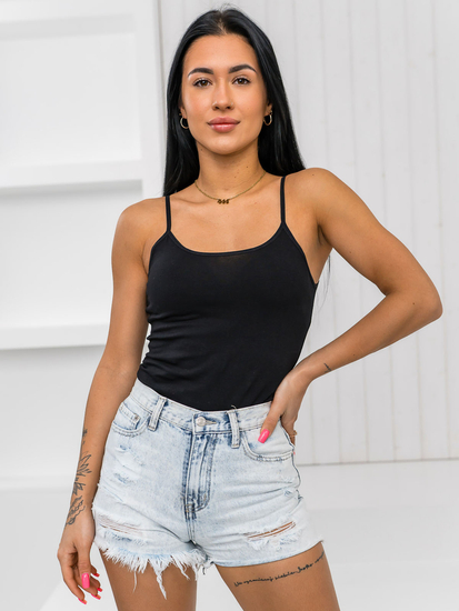 Черен дамски потник с презрамки Bolf 17K535