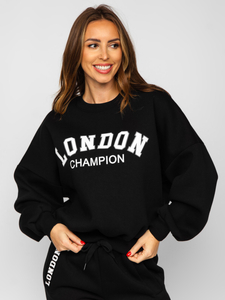 Черен топъл дамски комплект от две части Bolf VP09