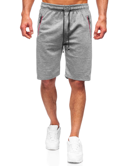 Сиви мъжки спортни шорти Bolf JX131
