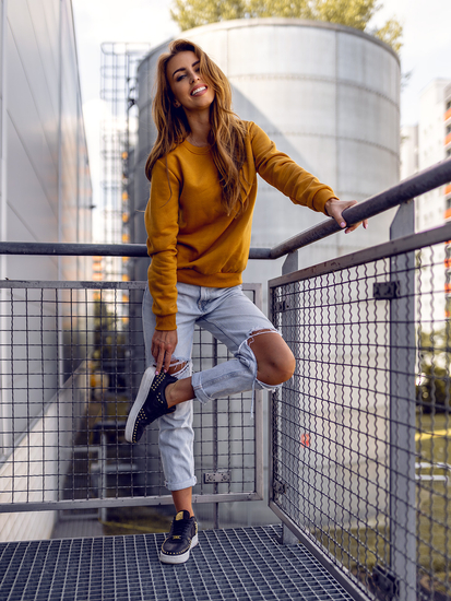 Дамски суитшърт камел Bolf W01