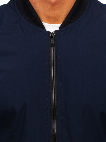 Тъмносиньо преходно мъжко яке тип бомбър Bolf 84M3007