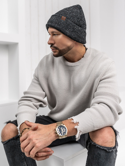 Черна изолирана мъжка зимна шапка Bolf 386010