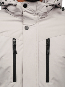 Сиво мъжко зимно яке Bolf 22M320