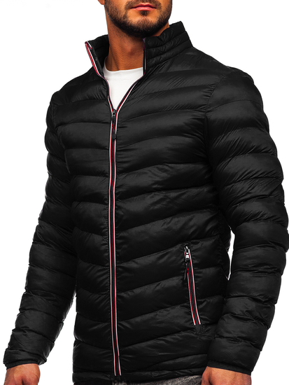 Мъжко зимно спортно як черно Bolf SM71