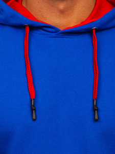 Мъжки суитшърт с качулка кoбалт Bolf 145369