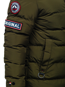 Каки дълго мъжко капитонирано зимно яке Bolf 6476