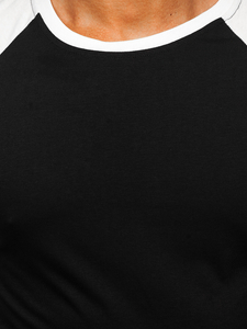 Чернo-бяла мъжка тениска Bolf 8T82