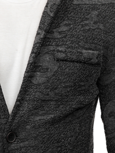 Графитено мъжко сако casual Bolf KS-7309