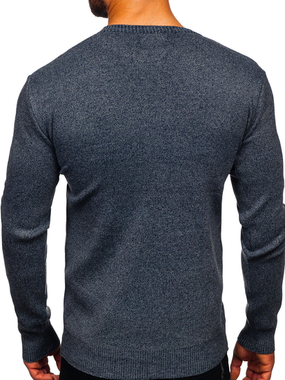 Тъмносин мъжки пуловер Bolf S8165