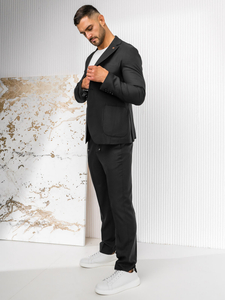 Ежедневен мъжки костюм графитен Bolf 12