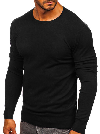 Черен мъжки пуловер Bolf YY01