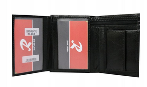 Мъжки кожен портфейл черен 875