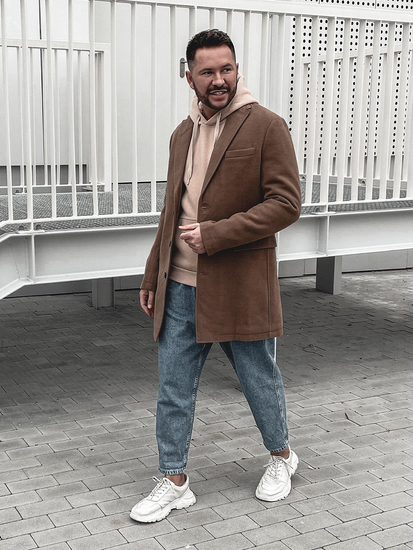 Мъжко зимно палто камел Bolf 1047C