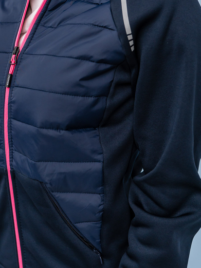 Тъмносиньо спортно дамско преходно яке Bolf KSW4009