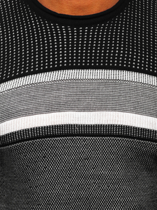 Черен мъжки пуловер Bolf 2510