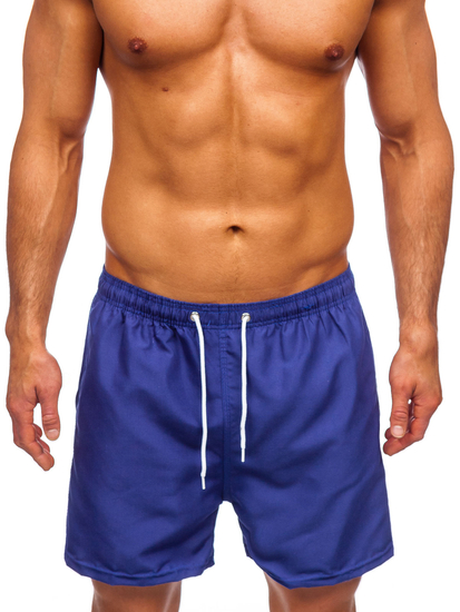 Кобалтни мъжки плувни шорти Bolf YW02001