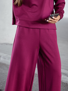 Дамски двуцветен спортен комплект бордо Bolf 821111