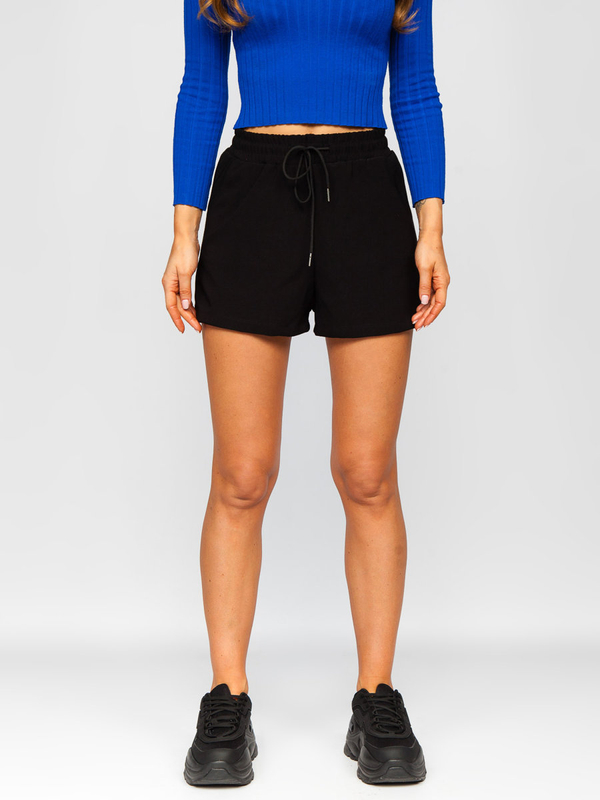 Черни къси дамски спортни панталони Bolf H60A