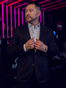 Мъжко кадифено черно яке Bolf 24410