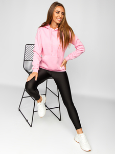 Дамски суитшърт графит тип кенгуру Bolf W02B