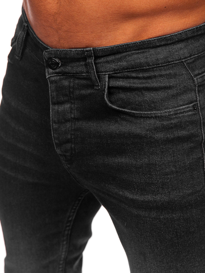 Черен мъжки дънков панталон slim fit Bolf 6131