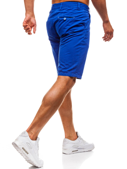 Сини памучни мъжки къси панталони Bolf 3026